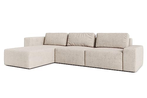 AXLIVING Couch XXL L Form Arkleton Ecksofa Groß Beige 360cm Komfort L von AXLIVING