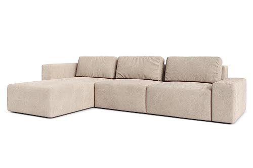AXLIVING Couch XXL L Form Arkleton Ecksofa Groß Beige 360cm Komfort L von AXLIVING