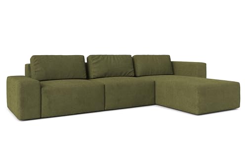 AXLIVING Couch XXL L Form Arkleton Ecksofa Grün 360cm Stil Komfort R von AXLIVING