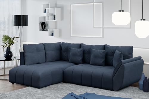 AXLIVING Couch mit Bettfunktion Eckcouch blau Corleone in L Form 266 AXLIVING Couch mit Bettfunktion Eckcouch blau Corleone in L Form 266 von AXLIVING