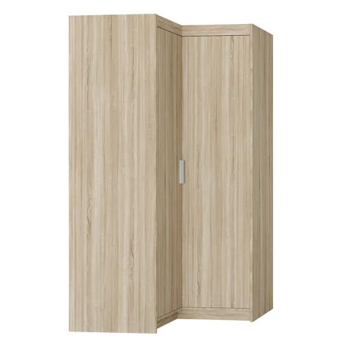 AXLIVING Eckschrank Eiche Sonoma Storicos Schrank 97,8 x190,5 x97,8cm von AXLIVING