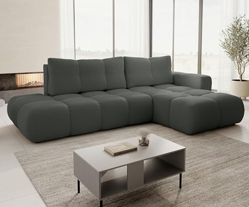AXLIVING Ecksofa mit Schlaffunktion Hosio 288 cm in modernem Dunkelgrau Rechts AXLIVING Ecksofa mit Schlaffunktion Hosio 288 cm in modernem Dunkelgrau Rechts von AXLIVING