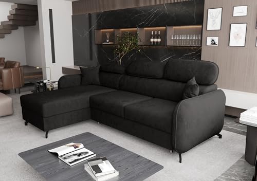 AXLIVING Ecksofa mit Schlaffunktion Ribella 5 L-Form 265cm, Samt in Grafit Links AXLIVING Ecksofa mit Schlaffunktion Ribella 5 L-Form 265cm, Samt in Grafit Links von AXLIVING