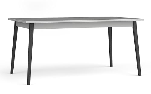 AXLIVING Esszimmer Tisch Irelis 180-220 cm Grau Schwarz Modern von AXLIVING