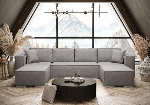 AXLIVING Grau Ecksofa U-Form mit Schlaffunktion Vinoria 327 cm AXLIVING Grau Ecksofa U-Form mit Schlaffunktion Vinoria 327 cm von AXLIVING