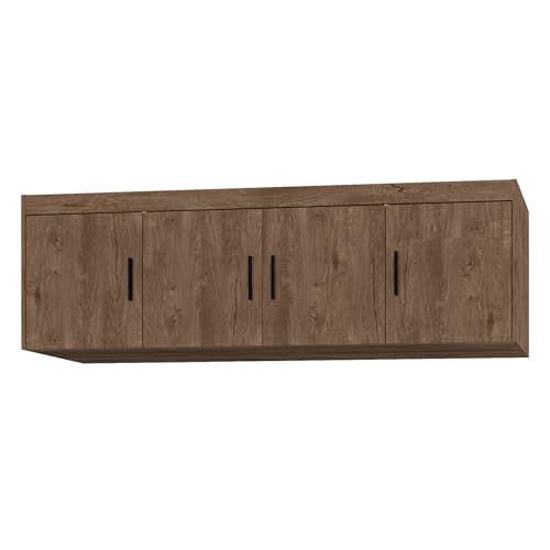 AXLIVING Groß Schrankaufsatz Eiche Lefkas Storicos 4D 176,3 x55,5 x53 von AXLIVING