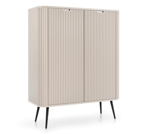 AXLIVING Highboard Schrank Salvia K103 103 cm Modern in Kaschmir von AXLIVING