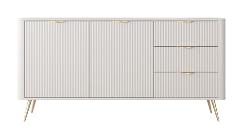 AXLIVING Kleider Kommode Vespasia 163 2D3S 163,2cm Beige XXL Sideboard AXLIVING Kleider Kommode Vespasia 163 2D3S 163,2cm Beige XXL Sideboard von AXLIVING