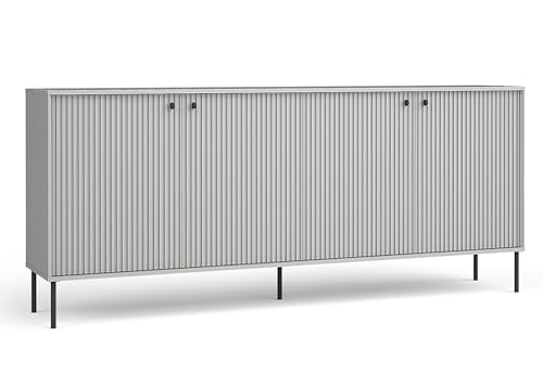 AXLIVING Kommode Modern Irelis 207 cm Grau Schwarz Industrial AXLIVING Kommode Modern Irelis 207 cm Grau Schwarz Industrial von AXLIVING