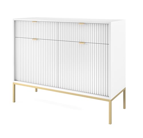 AXLIVING Kommode mit Schublade Eternas KSZ104 104 cm Modern in Weiß AXLIVING Kommode mit Schublade Eternas KSZ104 104 cm Modern in Weiß von AXLIVING