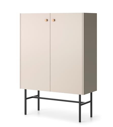 AXLIVING Kommode modern Dinley – 93 cm breit in Beige von AXLIVING