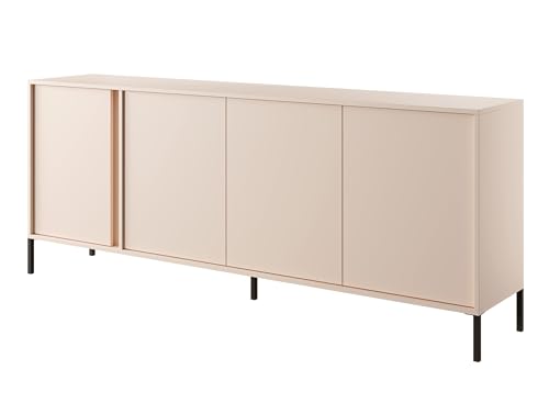 AXLIVING Langes Sideboard Piemontesia beige – 202,9 cm breit, modern von AXLIVING