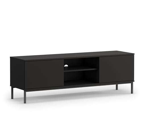 AXLIVING Lowboard TV „Queba QT05“ – 150 cm Breite, Modern in Schwarz von AXLIVING