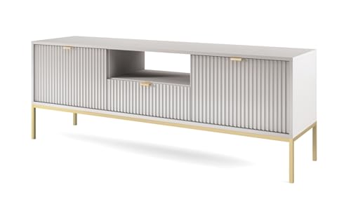 AXLIVING Lowboard TV Eternas RTV154 154 cm modernes Design, Grau von AXLIVING