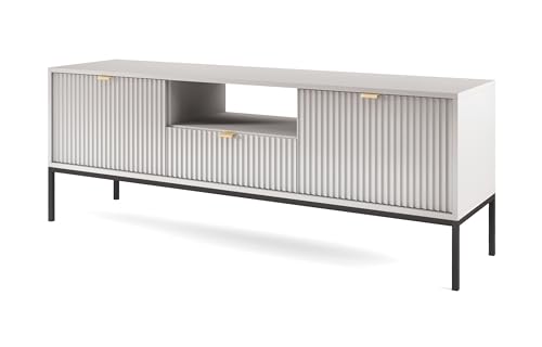 AXLIVING Lowboard TV Eternas RTV154 154 cm modernes Design, Grau von AXLIVING