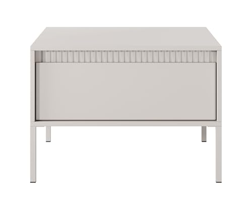 AXLIVING Moderner Couchtisch Beige Trentinis – Quadratisch, 68,1 cm von AXLIVING