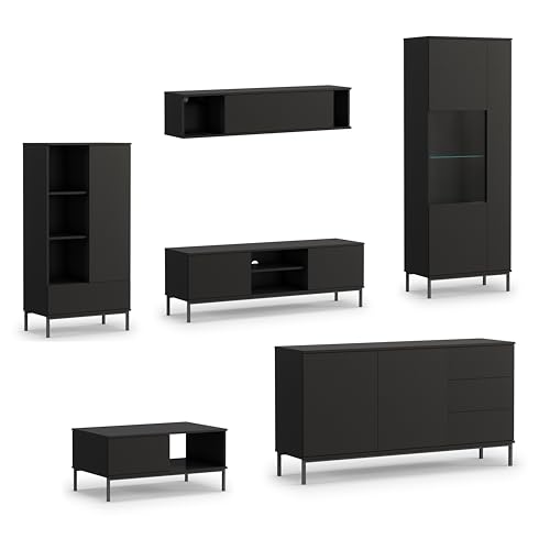 AXLIVING Möbel für Wohnzimmer Queba 2 – Stilvolles Modern in Schwarz AXLIVING Möbel für Wohnzimmer Queba 2 – Stilvolles Modern in Schwarz von AXLIVING