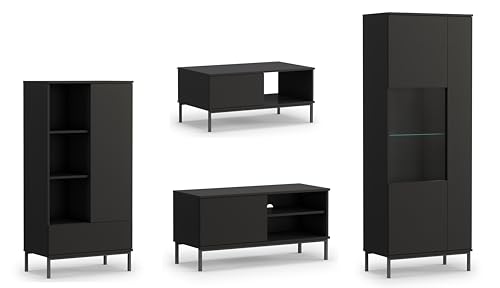 AXLIVING Möbel für das Wohnzimmer Queba 1 – Funktional Modern in Schwarz AXLIVING Möbel für das Wohnzimmer Queba 1 – Funktional Modern in Schwarz von AXLIVING