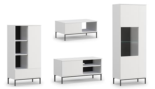 AXLIVING Möbel für das Wohnzimmer Queba 1 – Funktional Modern in Weiß AXLIVING Möbel für das Wohnzimmer Queba 1 – Funktional Modern in Weiß von AXLIVING