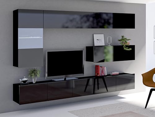AXLIVING Möbel im Wohnzimmer Kossana 4 – 255 cm Breite, Schwarz von AXLIVING