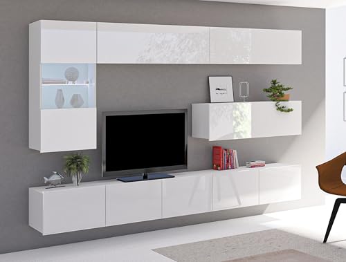 AXLIVING Möbel im Wohnzimmer Kossana 4 – 255cm Breite, Eleganz Weiß von AXLIVING