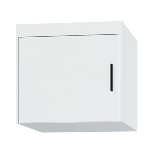 AXLIVING Schrankaufsatz Weiß Storicos 1D 59,9 x 55 x 53 cm Nachhaltig von AXLIVING
