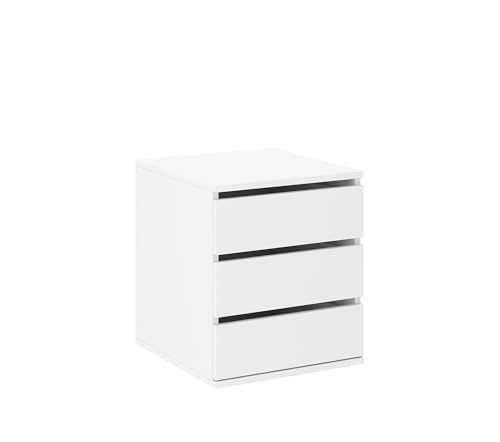 AXLIVING Schubkasteneinsatz Storicos Kommode weiß 38,6 x 51,3 x 50 cm von AXLIVING