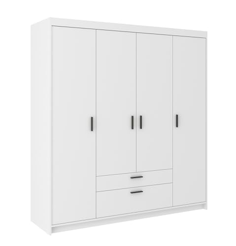 AXLIVING Schubladenschrank Garderobe weiß Schrank Storicos 4D 176,3cm von AXLIVING