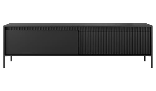 AXLIVING Schwarzer Lowboard Trentinis mit 187,1 cm Breite, modern von AXLIVING