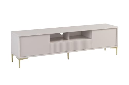 AXLIVING Sideboard TV Urgano RTV – 179,5 cm breit, Modern in Beige von AXLIVING