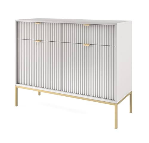 AXLIVING Sideboard mit Schubladen Eternas KSZ154 154cm Modern in Grau von AXLIVING