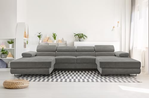 AXLIVING Sofa U Form mit Schlaffunktion Arborio U 352cm in Dunkelgrau AXLIVING Sofa U Form mit Schlaffunktion Arborio U 352cm in Dunkelgrau von AXLIVING