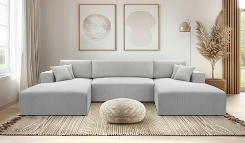 AXLIVING Sofa U Form mit Schlaffunktion – Catea U Cord Wohnlandschaft 364 cm AXLIVING Sofa U Form mit Schlaffunktion – Catea U Cord Wohnlandschaft 364 cm von AXLIVING