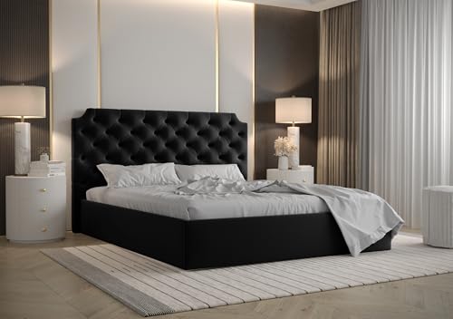 AXLIVING Tybilla 140x200 Bett mit Bettkasten in Schwarz AXLIVING Tybilla 140x200 Bett mit Bettkasten in Schwarz von AXLIVING