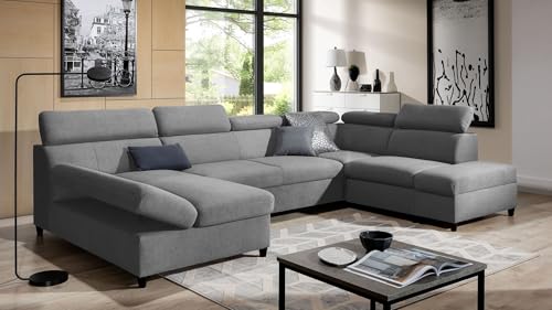 AXLIVING U Sofa mit Schlaffunktion Olettio 342 cm Grau R AXLIVING U Sofa mit Schlaffunktion Olettio 342 cm Grau R von AXLIVING
