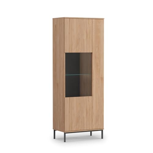 AXLIVING Vitrinenschrank Glas „Queba QT07“ – 70 cm Breite, Hikora AXLIVING Vitrinenschrank Glas „Queba QT07“ – 70 cm Breite, Hikora von AXLIVING