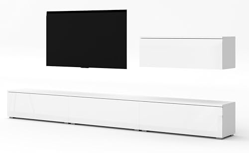 AXLIVING Wohnwand weiß Loriano IV Matt/Hochglanz Anbauwand 300 cm AXLIVING Wohnwand weiß Loriano IV Matt/Hochglanz Anbauwand 300 cm von AXLIVING