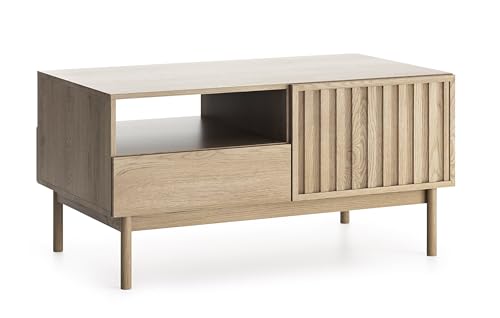 AXLIVING Wohnzimmer Tisch Santarco ST – 106 cm breit, Eiche Cremona von AXLIVING