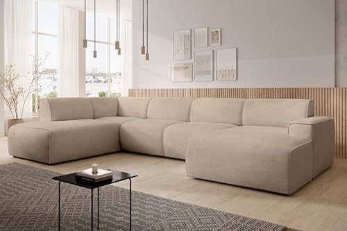 AXLIVING XXL Sofa U Form Didim Hellbraun 415cm breit modern & großzügig L AXLIVING XXL Sofa U Form Didim Hellbraun 415cm breit modern & großzügig L von AXLIVING