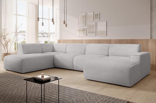 AXLIVING XXL Sofa U Form Didim Hellgrau 415cm breit modern & großzügig L AXLIVING XXL Sofa U Form Didim Hellgrau 415cm breit modern & großzügig L von AXLIVING