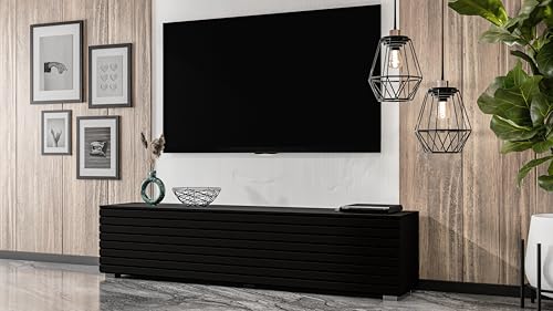 AXLIVING ZIVOLLI Lowboard 160 cm Schwarz Lamellenfront AXLIVING ZIVOLLI Lowboard 160 cm Schwarz Lamellenfront von AXLIVING