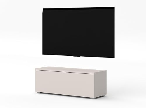 AXLIVING modernes TV Board Loriano 100 cm Lowboard beige Kaschmir von AXLIVING