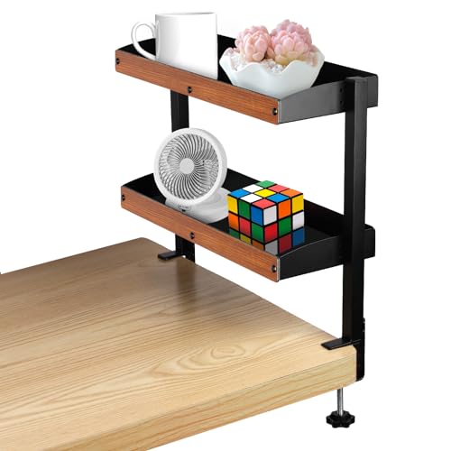 AXNSATRE Tischregal Schreibtischregal Schreibtisch Regal Organizer - 2 Stöckig Desk Shelf Büro, Schreibtisch Regalaufsatz, Schreibtisch Aufsatzregal von AXNSATRE