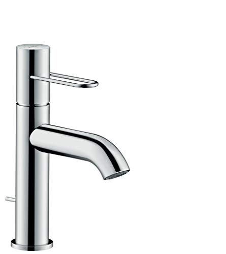 AXOR Wasserhahn Uno (Armatur mit Auslauf Höhe 100 mm und Zugstangen-Ablaufgarnitur) Chrom von AXOR
