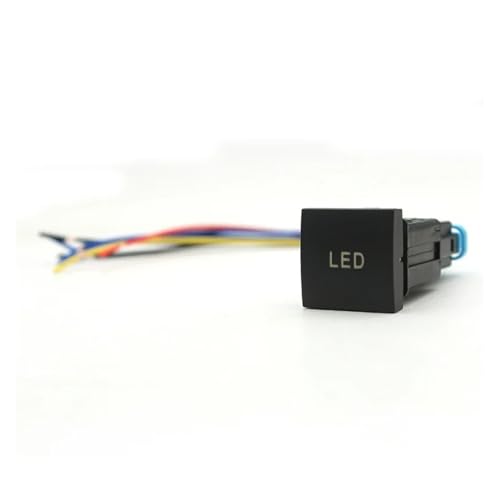 AXTGBHL 1PC Auto LED DRL Vorne Und Hinten Nebel Licht Power Schalter Taste Fit for Volkswagen Jetta Golf 6 MK6 Sagitar 06-14(LED) von AXTGBHL