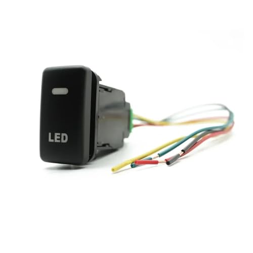 AXTGBHL Auto-Fan LED Musik-Taste Radar Nebelscheinwerfer Schalter Fit for Land Cruiser Reiz Fit for Hilux Prado 120 FJ CRUISE LC100(LED) von AXTGBHL
