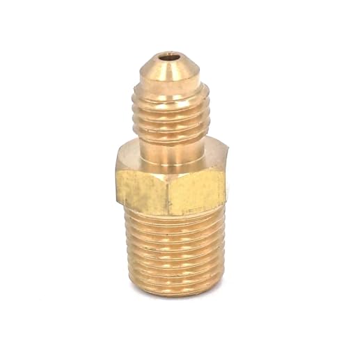 Messingadapter Gewinde 5/16"-24 UNF Passend for Rohraußendurchmesser 1/8" - NPT Außengewinde Messing SAE 45 Grad Rohrverschraubungsadapter Anschlüsse 1000PSI Messingadapter Gewinde 5/16"-24 UNF Passend for Rohraußendurchmesser 1/8" - NPT Außengewinde Messing SAE 45 Grad Rohrverschraubungsadapter Anschlüsse 1000PSI von AXVOLA