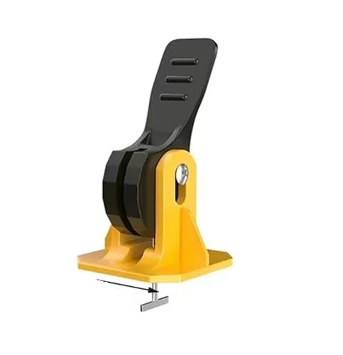 Fliesenausrichtungswerkzeug Gelbe Fliesen-Nivelliersystem-Clips Bodenkeramik-Porzellanfliesen-Nivellierer-Abstandshalter-Set-Kit for Fliesenverlegungs-Wandbauwerkzeuge(Only Leveler 90Pcs) von AXVOLA