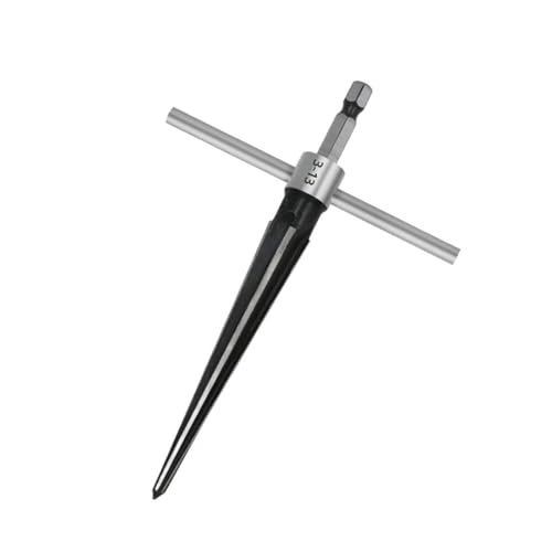 Kegelreibahle, 1/4-Zoll-Schaft, Reibahle, T-Griff, Kegel, Handwerkzeug für 3–13 mm und 5–16 mm Reiben (5 bis 16 mm) von AXVOLA