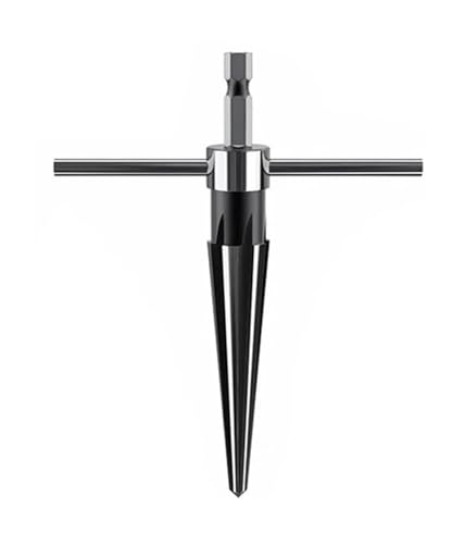 Kegelreibahle, 6 geriffelte Fasen, Reiben für Gitarrensteg, Stift, Stift, konische Reibahlen, Werkzeug, sechseckig von AXVOLA